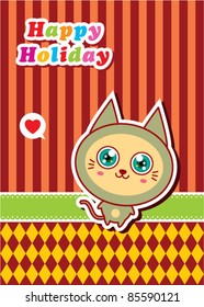 cute kitten holiday