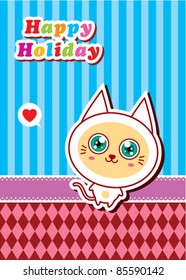 cute kitten holiday