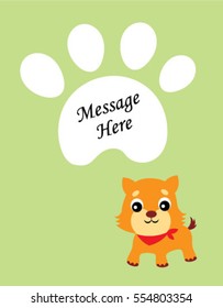 cute kitten message card