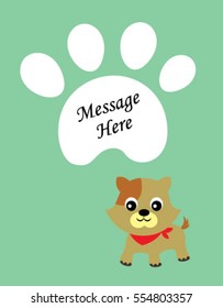 cute kitten message card