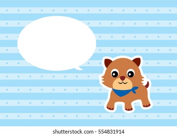 cute kitten message card