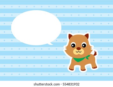 cute kitten message card