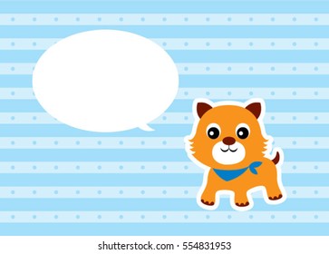 cute kitten message card