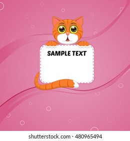 cute kitten with a place for your text