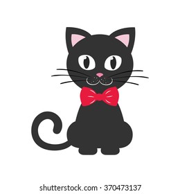 cute kitten with tie