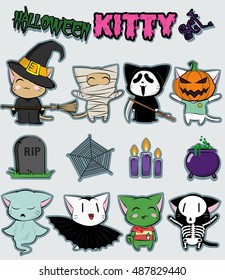 Cute Kittens Halloween Costumes Set 