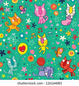 cute kittens pattern