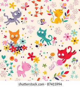 cute kittens pattern