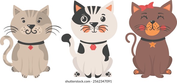 cute kittens playing stretching sleeping