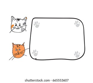 cute kittens vector illustration