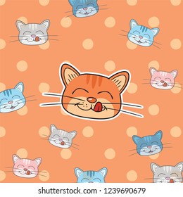 Cute Kitty Cat - Always Cheerful With Cats!
a cute cat with smiles and tongue out, can be used as a vector for your designs or logo for your company! 