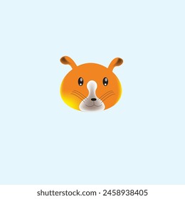 Lindo diseño de la cara del gato del gatito