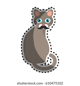 cute kitty mascot icon