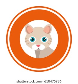 cute kitty mascot icon