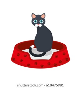 cute kitty mascot icon