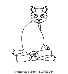 cute kitty mascot icon