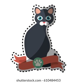 cute kitty mascot icon