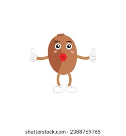 Cute kiwi cartoon. with happy facial expressions and different pose. Cartoon character of slice of kiwi with various chef emoticons