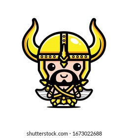 Cute knight character vector design