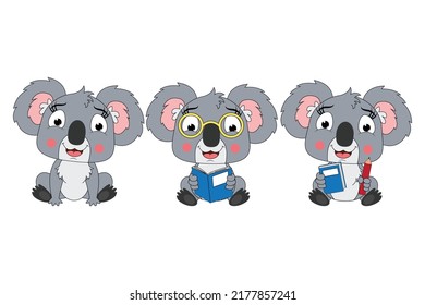 cute koala animal cartoon graphic