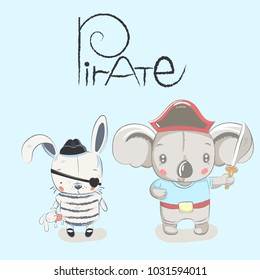 Cute koala baby cartoon hand drawn vector illustration. Can be used for baby t-shirt print, fashion print design, kids wear, baby shower celebration greeting and invitation card.