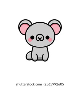 cute koala bear isolated icon vector illustration design