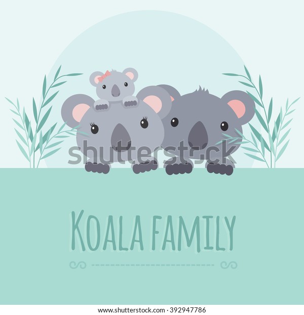 Cute Koala A Des Personnages De Image Vectorielle De Stock Libre De Droits
