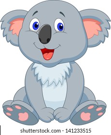 Cute koala cartoon