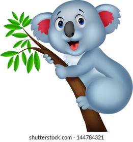 Cute koala cartoon