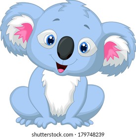 Cute koala cartoon