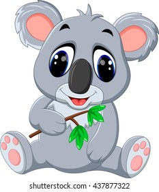 Cute koala cartoon