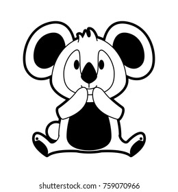 Cute koala cartoon