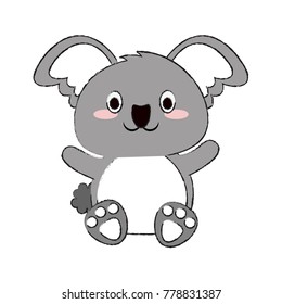 Cute koala cartoon