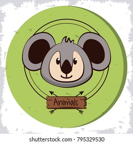 Cute koala cartoon