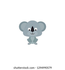 cute koala cartoon animal icon