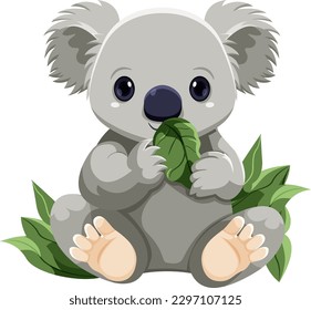 Cute koala Zeichentrickfilm