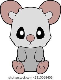 Cute Koala cartoon. Koala clipart vector illustration
