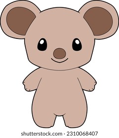 Cute Koala Cartoon. Koala Clip Art Vektorgrafik