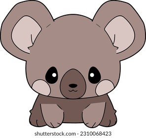 Cute Koala Cartoon. Koala Clip Art Vektorgrafik