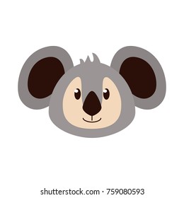 Cute koala cartoon icon vector illustration graphic design