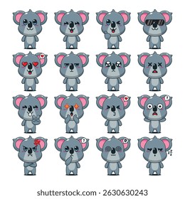 Cute Koala Cartoon Mascot Character Illustration