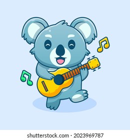 cute koala cartoon with music, adopt me, rain, star 