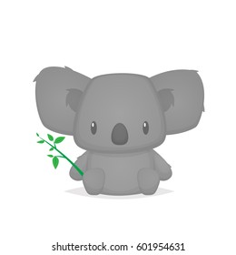 Cute koala cartoon vector