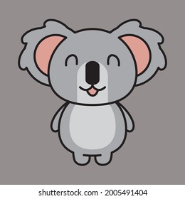 Cute Koala Character Cartoon Kawaii
