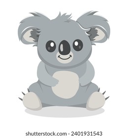 Cute Koala Character Design Illustration