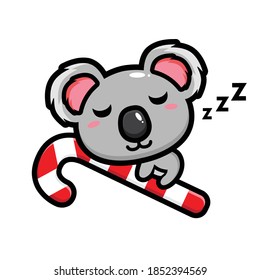 cute koala design is sleeping