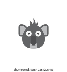 cute koala face icon