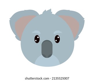 cute koala icon on white background