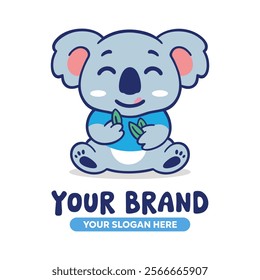 Cute Koala Logo Stock Vector