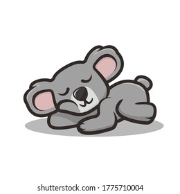 Cute Koala mascot design illustration